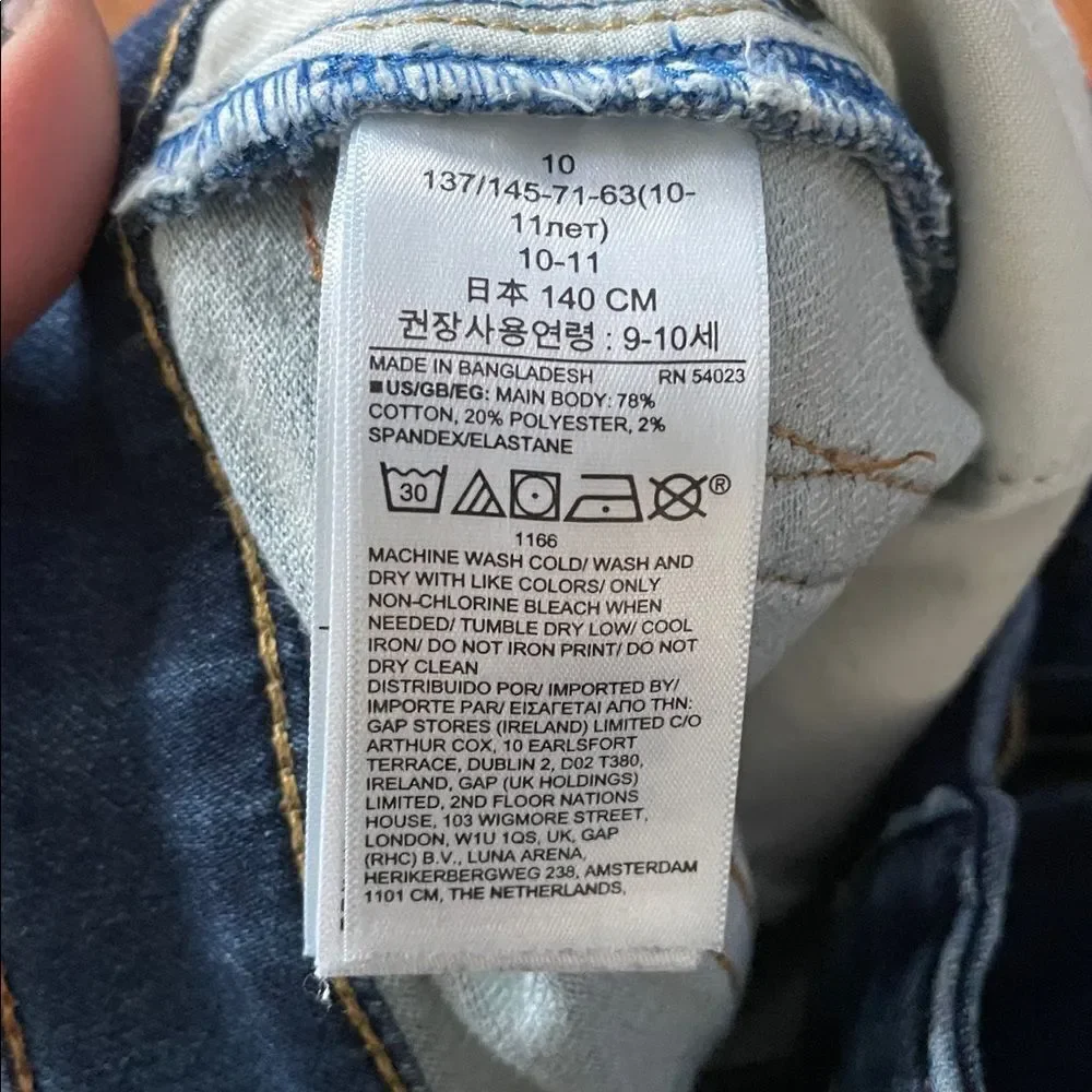GAP Straight Leg Jeans Medium Wash Boy’s Sz 10 Slim